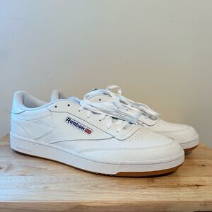 Reebok Men's White and Gum Sneakers